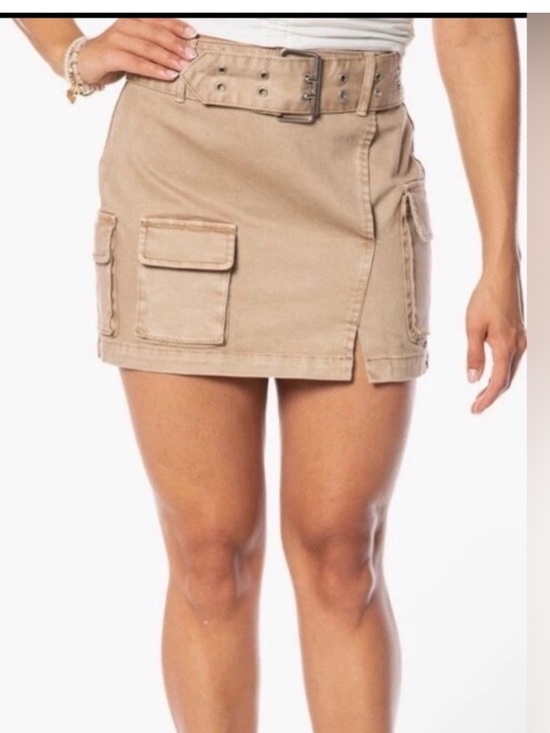 Juicy Couture Dresses & Skirts - Juicy Couture Taupe Cargo Mini Skirt